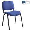 Taurus Black Frame Stacking Chair with Writing Tablet Blue [Pack of 4]