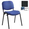 Taurus Black Frame Stacking Chair with Writing Tablet Charcoal [Pack o