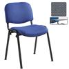 Taurus Black Frame Stacking Chair with Writing Tablet Green [Pack of 4