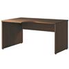Eco Left Hand Ergonomic Desk Walnut