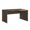 Eco Right Hand Ergonomic Desk Walnut