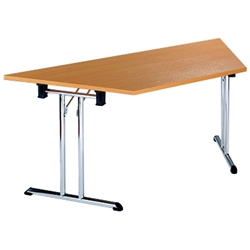 Deluxe Trapezoidal Folding Table Beech