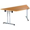Deluxe Trapezoidal Folding Table Beech