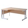 Momentum 100 1600 Left Hand Ergonomic Desk Beech Momentum 100 1600 Left Hand Ergonomic Desk Beech
