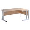 Momentum 100 1600 Right Hand Ergonomic Desk Beech Momentum 100 1600 Right Hand Ergonomic Desk Beech