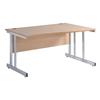 Momentum 100 1400 Wave Desk Right-Hand Beech