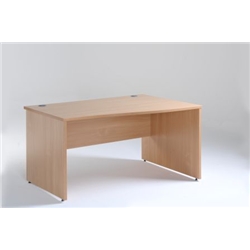 Momentum 200 1200 Wave Desk Right-Hand Beech