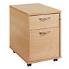 Momentum 100 2 Drawer Mobile Pedestal Beech