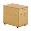 Urban 2 Drawer Mobile Pedestal Beech