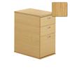 Urban 3 Drawer Desk High Pedestal Oak Urban 3 Drawer Desk High Pedestal Oak