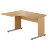 Urban 1300 Left Hand Ergonomic Desk Beech