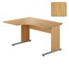 Urban 1300 Left Hand Ergonomic Desk Oak