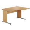 Urban 1300 Right Hand Ergonomic Desk Beech