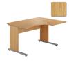 Urban 1300 Right Hand Ergonomic Desk Oak
