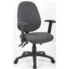 Vantage 100 Operator Chair with Adjustable Arms Charcoal