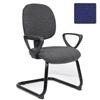Vantage Visitor Chair with Fixed Arms Blue