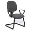 Vantage Visitor Chair with Fixed Arms Charcoal