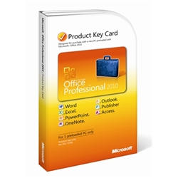 Microsoft Office Professional 2010 Attach Key PKC Microcase - Item image