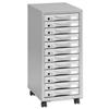 Pierre Henry Multi Drawer Storage Cabinet Steel 12 Drawers W300xD390xH710mm Silver and Grey Ref 095072 Pierre Henry Multi Drawer Storage Cabinet Steel 12 Drawers W300xD390xH710mm Silver and Grey Ref 095072