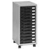 Pierre Henry Multi Drawer Storage Cabinet Steel 12 Drawers W300xD390xH710mm Silver and Black Ref 095993 Pierre Henry Multi Drawer Storage Cabinet Steel 12 Drawers W300xD390xH710mm Silver and Black Ref 095993