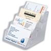 Business Card Holder Tiered Desktop 4 Pockets Clear Business Card Holder Tiered Desktop 4 Pockets Clear
