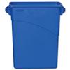 Rubbermaid Slim Jim Recycling Bin with Handles W279xD587xH630mm 60 Litres Blue Ref 3541-73-BLU Rubbermaid Slim Jim Recycling Bin with Handles W279xD587xH630mm 60 Litres Blue Ref 3541-73-BLU
