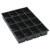 Bisley Insert Tray 2/16 Plastic for Storage Cabinet 16 Sections H51mm Black Ref 225P1 Bisley Insert Tray 2/16 Plastic for Storage Cabinet 16 Sections H51mm Black Ref 225P1