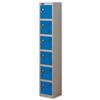 Trexus Plus 6 Door Locker Nest of 1 ACTIVECOAT W305xD305xH1780mm Silver Blue Ref 865121 Trexus Plus 6 Door Locker Nest of 1 ACTIVECOAT W305xD305xH1780mm Silver Blue Ref 865121