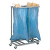Versapak Sackholder Trolley Double for Mail W790xD400xH1115mm Silver Ref SH2-C Versapak Sackholder Trolley Double for Mail W790xD400xH1115mm Silver Ref SH2-C