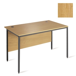 Metro Straight Leg Rectangular Desk 1228x746x725 Oak