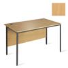 Metro Straight Leg Rectangular Desk 1532x746x725 Beech