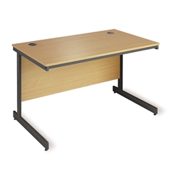 Metro Cantilever Rectangular Desk 754x746x725 Oak
