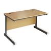 Metro Cantilever Rectangular Desk 754x746x725 Oak