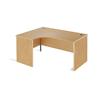 Metro Panel End Radial Desk Left Hand 1524x600x725 Oak