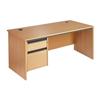 Metro Panel End Rectangular Desk with 2-Drawer Pedestal