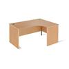 Metro Panel End Radial Desk Right Hand 1778x600x725 Beech