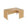 Metro Panel End Radial Desk Right Hand 1778x600x725 Oak