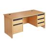Metro Panel End Rectangular Desk with 2 and 3-Drawer Pedestals