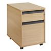 Metro Mobile Pedestal 2 Drawer Oak