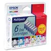 Epson Inkjet Cartridges Multipack of 6 Colours Ref T55974010