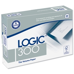 Logic 300 Copier Paper Multifunctional Ream-Wrapped 80gsm A4 Ref BP-127761H [500 Sheets]