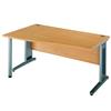 Largo 1200 Left Hand Wave Desk Beech - LWL12B