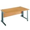 Largo 1200 Right Hand Wave Desk Beech - LWR12B