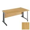 Largo 1200 Right Hand Wave Desk Oak - LWR12O