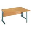 Largo 1600 Right Hand Ergonomic Desk Beech - LER16B