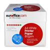 Euroffice A4 Paper 80gsm White [5 x 500 Sheets]