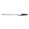 Euroffice Medium Ball Pen Black 1.0mm Tip 0.4mm [Pack 50]