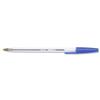 Euroffice Medium Ball Pen Blue 1.0mm Tip 0.4mm [Pack 50]