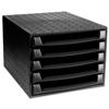 Recycled Desktop Recycled Plastic 5 Drawer Set W387xD284xH218mm Black Ref 221014D Recycled Desktop Recycled Plastic 5 Drawer Set W387xD284xH218mm Black Ref 221014D
