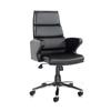 Milot Leather Faced Executive High Back Chair - Black - MLT300T1-K